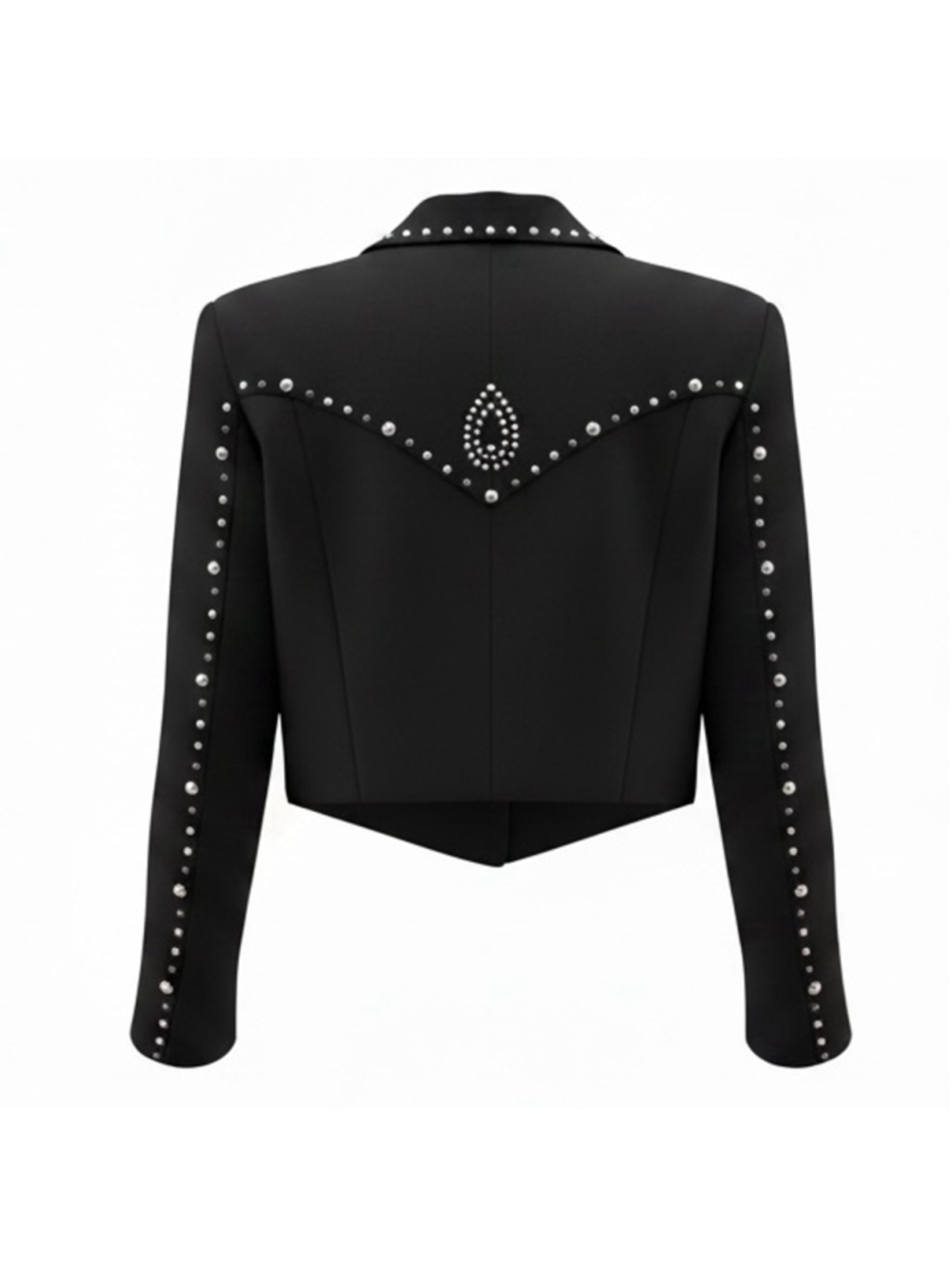 CINQ A SEPT Olga Studded Jacket Black 8 NWT - Picture 2 of 10